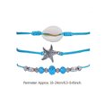 thumbnail image 2 of Sonducket 3 uds. De tobilleras étnicas ajustables estilo bohemio concha de estrella de mar adorno de cristal pulseras de tobillo para mujeres y niñas Ropa, zapatos y accesorios Miscelánea Sonducket AP010272-00, 2 of 6