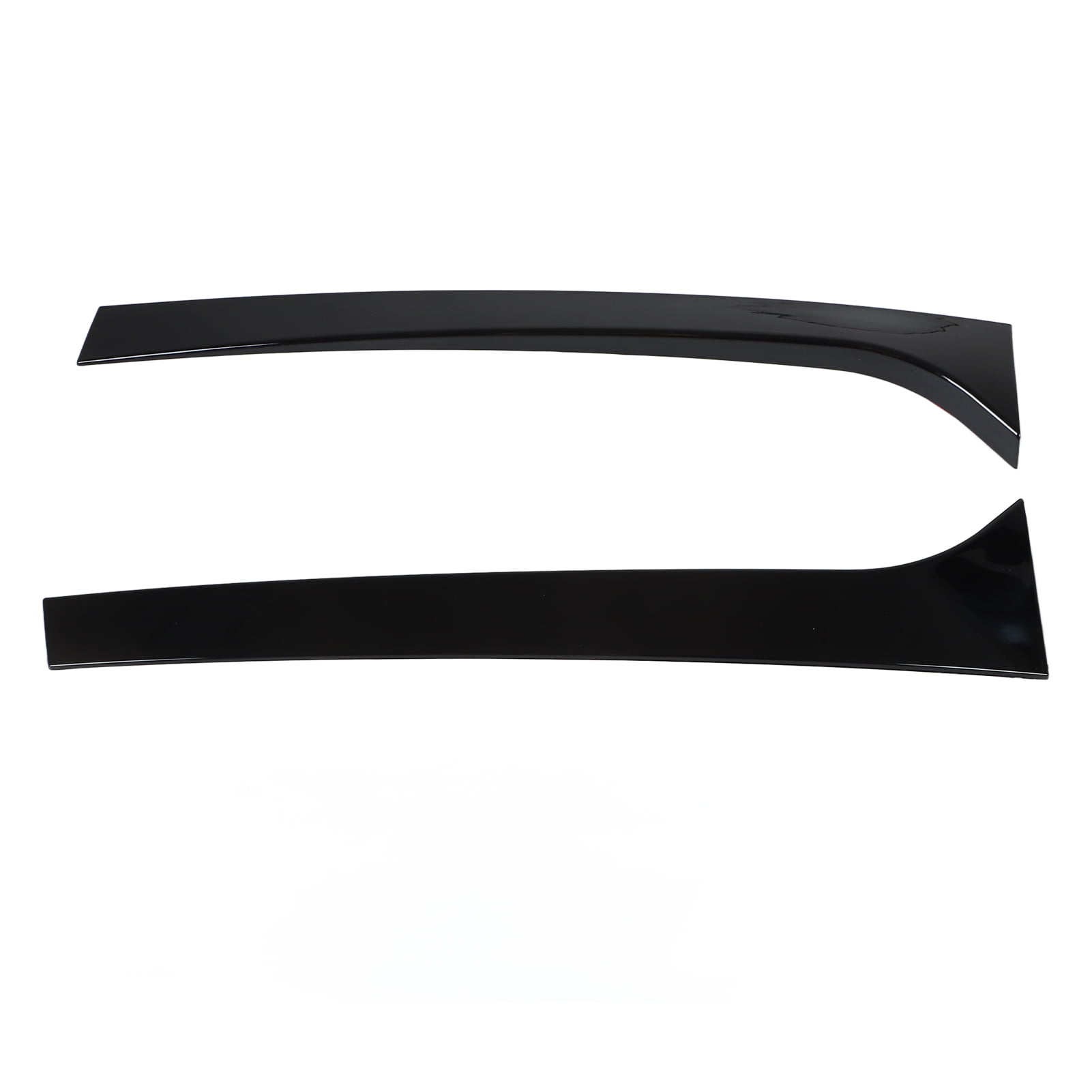 Domqga Rear Window Spoiler Trim,2 Pcs Rear Window Spoiler Glossy Black