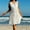 White, variant on ZZwxWA Swimsuit Coverup for Women Sexy Hollow Out Beach Dress Cover Up Casual Loose Linen Bikini Cover Up Tank Dress