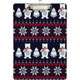 thumbnail image 1 of FMSHPON Christmas Polar Bear Pine Tree Snowflake Clipboard Hardboard Wood Nursing Clip Board and Pull for Standard A4 Letter 13x9 inches, 1 of 5
