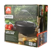 Ozark Trail 5-Quart Pre-Seasoned Nonstick Cast Iron Dutch Oven with Spiral Bail Handle