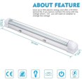 thumbnail image 2 of Pack Universal Interior Light Bar for Car, Motorhome, Bus, Caravan, Boat, Kitchen, Bathroom, 320mm (108 LED, 12-24V) (T4, 4pcs), 2 of 5