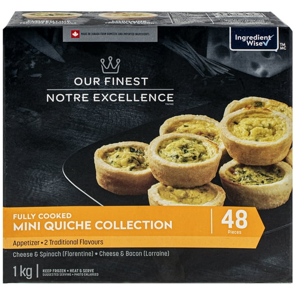 Assortiment de mini quiches Notre Excellence 1&nbsp;kg