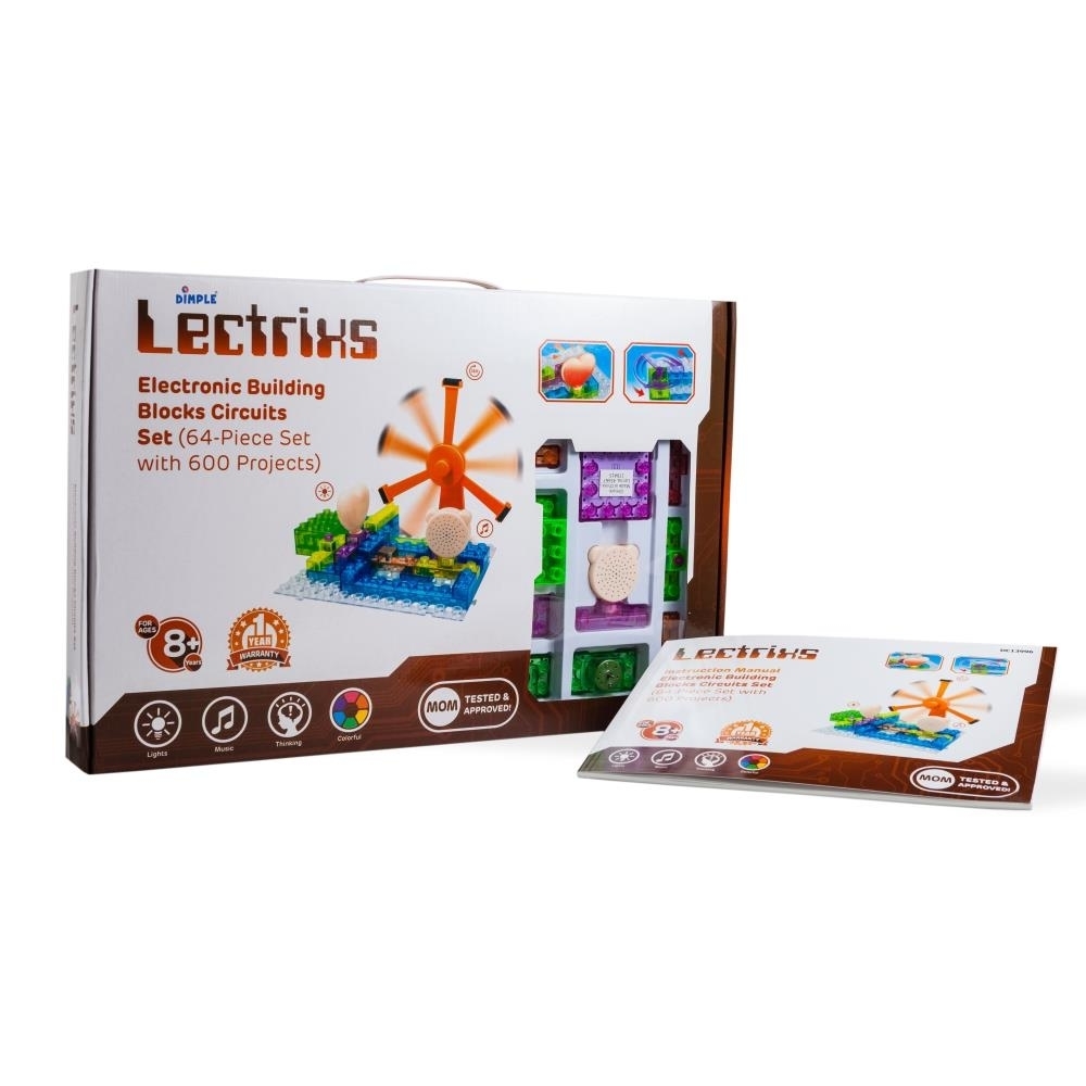 Lectrix Light Up 64 Piece Electronic Building Blocks Set with Circuits - image 3 of 4