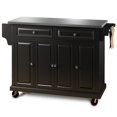 thumbnail image 2 of Naomi Home Woodstock Culinary Cart-Finish:Black,Top:Stainless Steel, 2 of 2
