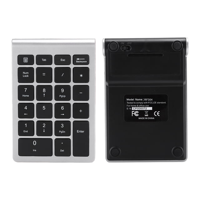 RF304 22 Key Numeric Keypad USB 2.4G Mini Keyboard for Laptop, PC, Desktop, Pro, Notebook