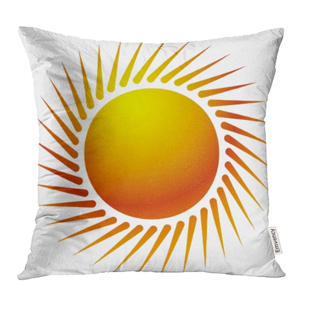 CMFUN Yellow Abstract Sun Clip with Warm Orange Gradient Symbol on