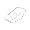 Genuine OE Toyota Front Camera Cover - 86466-42020