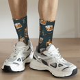 thumbnail image 5 of Goofa Cigar Printed Men's Crew Socks, Soft Durable Breathable Moisture-Wicking with Odor Control Cotton socks, 5 of 9