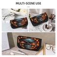 thumbnail image 5 of Gaeub Flame Metal Skull Print Canvas Pen Case,Pencil Case for Men Women, Large Pen Bag,Big Capacity Canvas Pencil Pouch, 5 of 6
