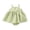 Light Green, variant on OOOUM Baby Girls Gingham Romper Dress Spaghetti Strap Flowy Sleeveless Bodysuit Summer Casual Stylish Lightweight Outfit Light Green 12-18 Months