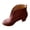 Wine, variant on Fashion Women's Round Toe Leather British Style Comfy Casual Shoes High Heeled Shoes Black 41