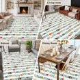 thumbnail image 5 of 8'x10' Area Rugs, Christmas Indoor Outdoor Area Rug for Living Room Bedroom, Green Botanical Xmas Balls Star Washable Bathroom Rugs Kitchen Floor Carpet Mats Home Decor Aesthetic, 5 of 8