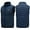 A-Blue285, variant on Men's Solid Color Puffer Vests Slim Fit Quilted Stand Collar Gilet Warm Windproof Outdoor Casual Waistcoat