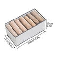thumbnail image 2 of Pants Clothes Storage Artifact Clothing Separation Sorting Box Dormitory Bedside Wardrobe Storage Basket Foldable, 2 of 12