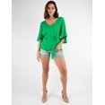 thumbnail image 4 of Blusa manga campana con cinto, 4 of 5