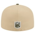 thumbnail image 4 of Men's New Era  Beige/Olive Detroit Lions Color Pack A-Frame 59FIFTY Fitted Hat, 4 of 5