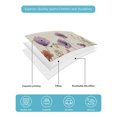 thumbnail image 5 of Purple Red Spring Floral Full Size Down Alternative Comforter,Lightweight Comforter Quilt Bedding Set with Pillow Shams Watercolor Botanical Summer Flowers Bed Comforter Duvet Insert 78"x90", 5 of 7