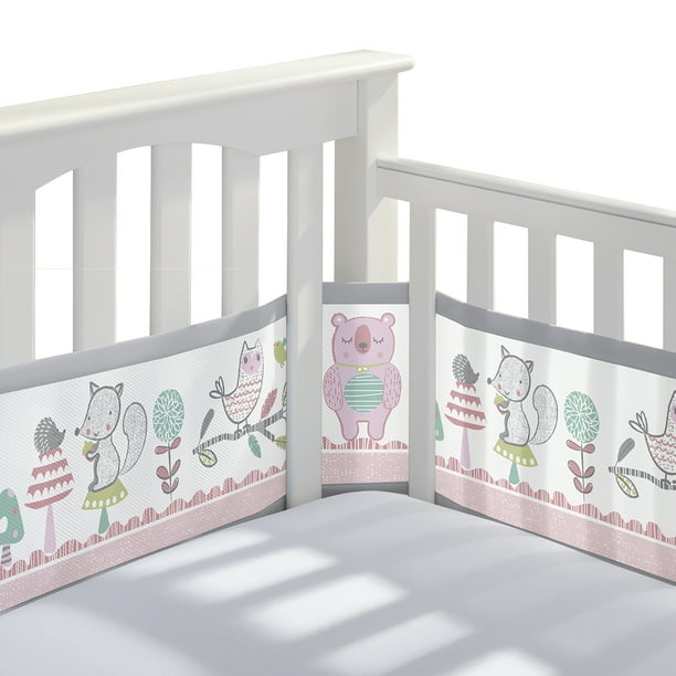 BreathableBaby Breathable Mesh Crib Liner Classic Collection Forest