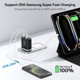 thumbnail image 3 of LAWONP-2Pack USB C Fast Charger Block, Total 60W 5-Port USB C Wall Charger 30W Type C Charging Block, 2USB C+3USB A PD 3.0 Multiport Charging Cube for iPhone 17 16 15 14 Pro Max, G-alaxy S26 S25 Ultr, 3 of 3