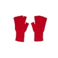 thumbnail image 2 of Gravity Threads Unisex Warm Half Finger Stretchy Knit Fingerless Gloves, Red, 2 of 3