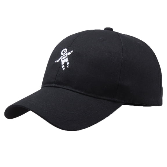 Certgust Hot Sales Womens Baseball Caps Womens Baseball Cap Unisex Fashion Astronaut Embroidery Hat Cap Baseball Cap Women Black