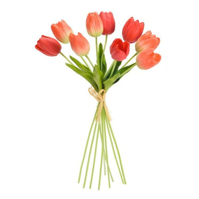 Melrose International 70665 Tulipe de 15 Pouces & 44; Corail - Lot de 6
