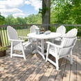 thumbnail image 2 of highwood Hamilton 5-piece Outdoor Dining Set - 48" Round Table, Dining-height White, 2 of 10