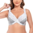 thumbnail image 5 of Women's Plus Size Sexy Lace Full Coverage Unpadded Underwire Bras Minimizer Mesh Bras for Big Bust 44B, 5 of 7