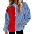 thumbnail image 2 of mfyjkho Tops Para Salir, Sudadera Con Capucha Y Bolsillo Para Mujer, Informal, Holgada Y De Manga Larga, De Color Liso Tops Para Salir S, 2 of 6