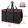thumbnail image 2 of Bolsa aislante para entrega de alimentos para comidas frías y calientes, bolsa aislante XXX-grande para catering/puerta, calentador de pizza, bolsas de comestibles, bolsa más fresca, 2 of 5