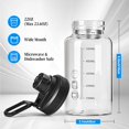thumbnail image 3 of Glass Shaker Bottle, 2 Pack 22oz BPA-Free Odorless Shaker Bottle with 304 Stainless Steel Ball and Removable Cleaning Brush for Fitness Protein Mixes, 3 of 7