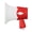 Red, variant on YIFAEUX Mini Megaphone Toy with Bead Chain Loud Bullhorn Keychain Pendant Toddlers Boys Girls Recording Loudspeaker Educational Musical Instruments Toy