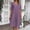 Purple, variant on Women's Summer Dress with Pockets, V-Neck and Short Sleeves for Casual Comfortable Outfits