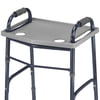 DMI Walker Tray with Cup Holders, Fits 16–19 in Standard and Folding Walkers, 21 x 16 in Tray Surface, Gray