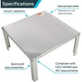 thumbnail image 3 of Manufacturer Varies Water Heater Stand,100 gal 40-S-24-U, 3 of 6