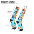 thumbnail image 3 of Saiise Bluey Funny Socks Men Women Boys Kids Adults Novelty Graphic Crew Tube Socks Crazy Design Casual Dress Socks for Sports,Running,Travel, 3 of 7