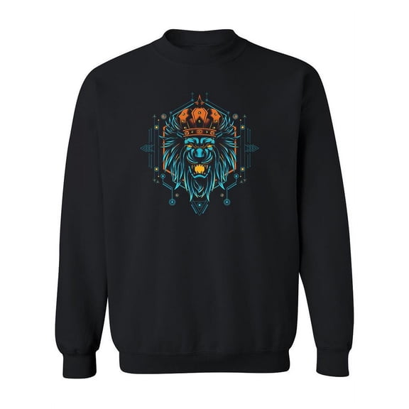 Lion With Crown Sweatshirt Women -Image by Shutterstock, Female XX-Large
