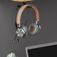 thumbnail image 7 of Double Headphone Hanger Bracket Space Efficient Under Desk Mount Rack Holder Cable Organiser for Gamers Professionals, 7 of 7