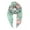 Barcelona Collection 1 - Green floral, variant on Scarf for Women Lightweight Fashion Scarves Shawl Wraps Pashmina (Barcelona Collection 1 - Green floral)