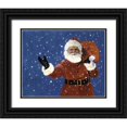 thumbnail image 1 of Rideout, Candy 14x12 Black Ornate Wood Framed with Double Matting Museum Art Print Titled - Santa, 1 of 4