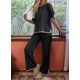 thumbnail image 5 of Pantalón de Punto de Corta, Traje Negro M, 5 of 7