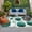 Turquoise, variant on Navy Blue Marble Outdoor Rug 4x6 Ft, Non Slip Washable Area Rug, Gold White Geometric Hexagon Modern Patio Rugs Carpet Runner, Large Floor Mat for Indoor/Outdoor Deck Porch Camping