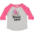 thumbnail image 3 of Inktastic Be a Flamingo in a Flock of Pigeons with Flowers Girls Toddler T-Shirt, 3 of 5