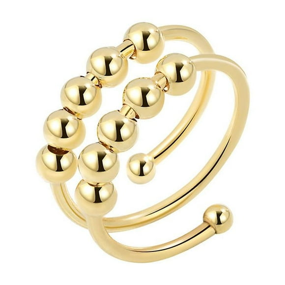 Gold Plated Ring - Adjustable Open Rings For Statement Jewelry