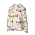 thumbnail image 2 of Kll Striped Vintage Planes Print Men'S Women’s Upf 50+ Sun Protection Outdoor Hoodie Jacket Long Sleeve Fishing Hiking Performance Shirt- 3x-Large, 2 of 8