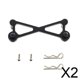 thumbnail image 1 of 2x1:24 Juego De Columnas De Carcasa De Montaje De Carrocería Delantera Para Accesorios De Repuesto Axial SCX24 C10 Negro, 1 of 5