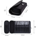 thumbnail image 4 of Portable Makeup Brush Organizer Makeup Brush Bag for Travel Can Hold 20+ Brushes Cosmetic Bag Makeup Brush Roll Up Case Pouch Holder for Woman(Only Bag), 4 of 7