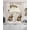 Khaki BrulyWood Beige, variant on Happy Groundhog Day Swag Valances for Windows, Small Curtains Drapes, Spring Seasonal Holiday Brown Animal Kitchen Window Curtains Over Sink Window Treatment Valance for Bedroom/Bathroom 56"x36"