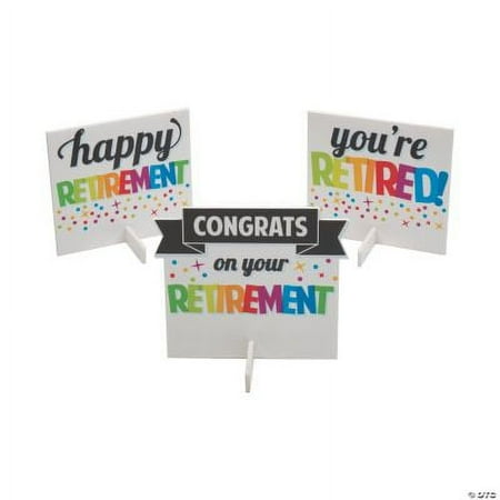 Retirement Centerpieces, Party, Party Decor, 3 Pieces